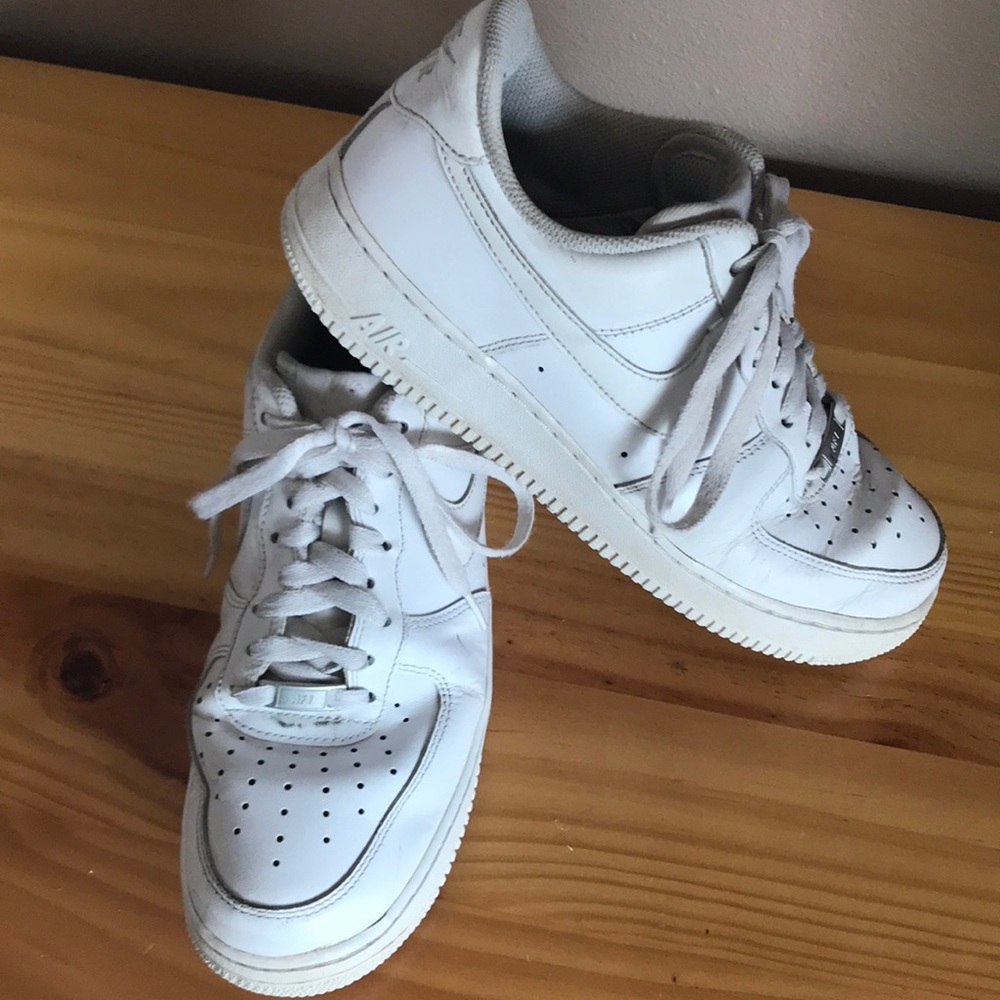 Nike White AirForce 1 Low Tops